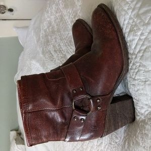 Vintage Frye Stack Heel Boots